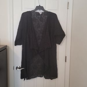 👘 LULAROE BLACK LACE KIMONO SIZE MEDIUM